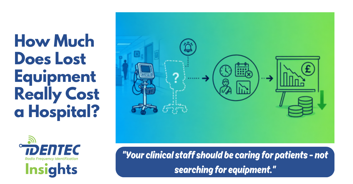 What lost medical equipment really costs hospitals &mdash; direct replacement spend, hidden staff time, and how to estimate your own hospital's exposure. 